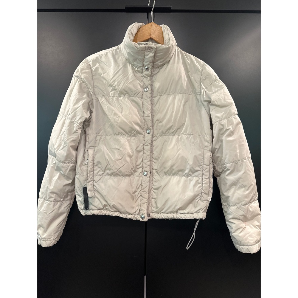 Prada Sport Vintage Ivory Down Puffer Jacket Art. 28B627 Italy Tg 40 (S)